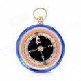   Al aire libre brújula J50 acero inoxidable w / amortiguación de aceite - Azul y dorado